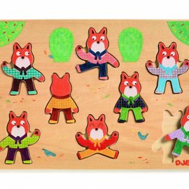 Djeco Djeco houten puzzel 'foxy match'