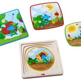 Haba Haba houten 3D puzzel 'Aardbeimuis'