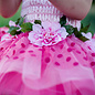 Great Pretenders Great Pretenders roze feeënjurk met bloemen, vleugels en een hoofdbandje