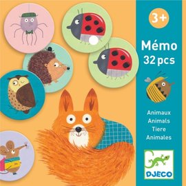 Djeco Djeco memorie Dieren 32 stukjes