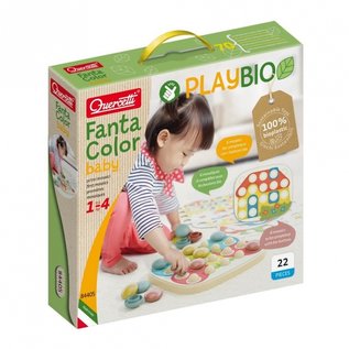 Quercetti Play Bio - FantaColor Baby insteekmozaïek (22-delig)