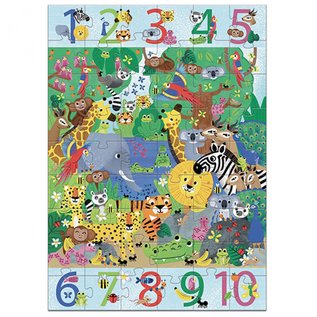 Djeco Djeco puzzel - Jungle 1 tot 10 -54 stukjes DJ07148