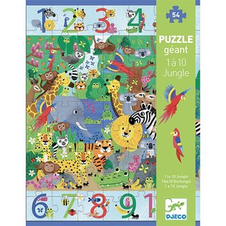 Djeco Djeco puzzel - Jungle 1 tot 10 -54 stukjes DJ07148