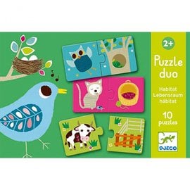 Djeco Djeco Duo puzzel - Habitat