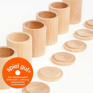 Grapat Grapat Houten bakjes met deksel naturel 16-136