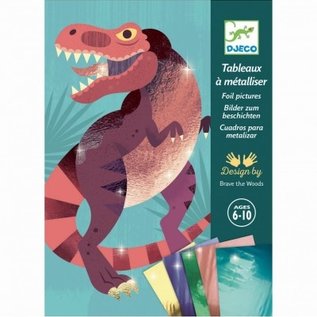 Djeco Djeco Schilderijtjes metalliseren - Dinosaurussen  - DJ09518