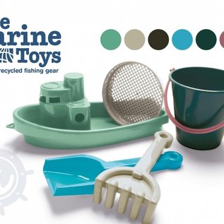 Dantoy Blue Marine Toys - Boot en emmerset (5-delig)