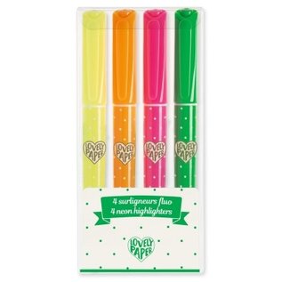 Djeco Djeco Neon Markers - 4 stuks - DD03789