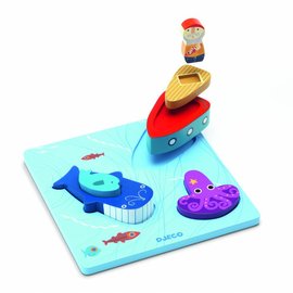 Djeco Djeco houten puzzel '123 Moby'