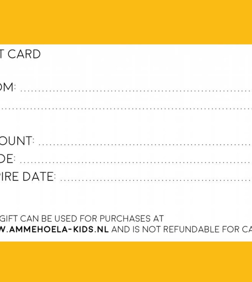 Ammehoela  Gift card 20 euro