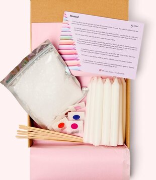 DIY Box Dip Dye-kaarsen: Pasteleditie