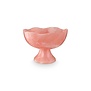 Bowl o/f Scalloped Resin Pink 20x14cm