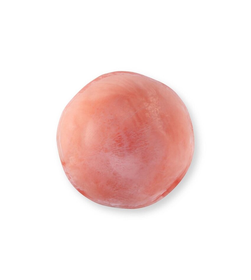 Bowl o/f Scalloped Resin Pink 20x14cm