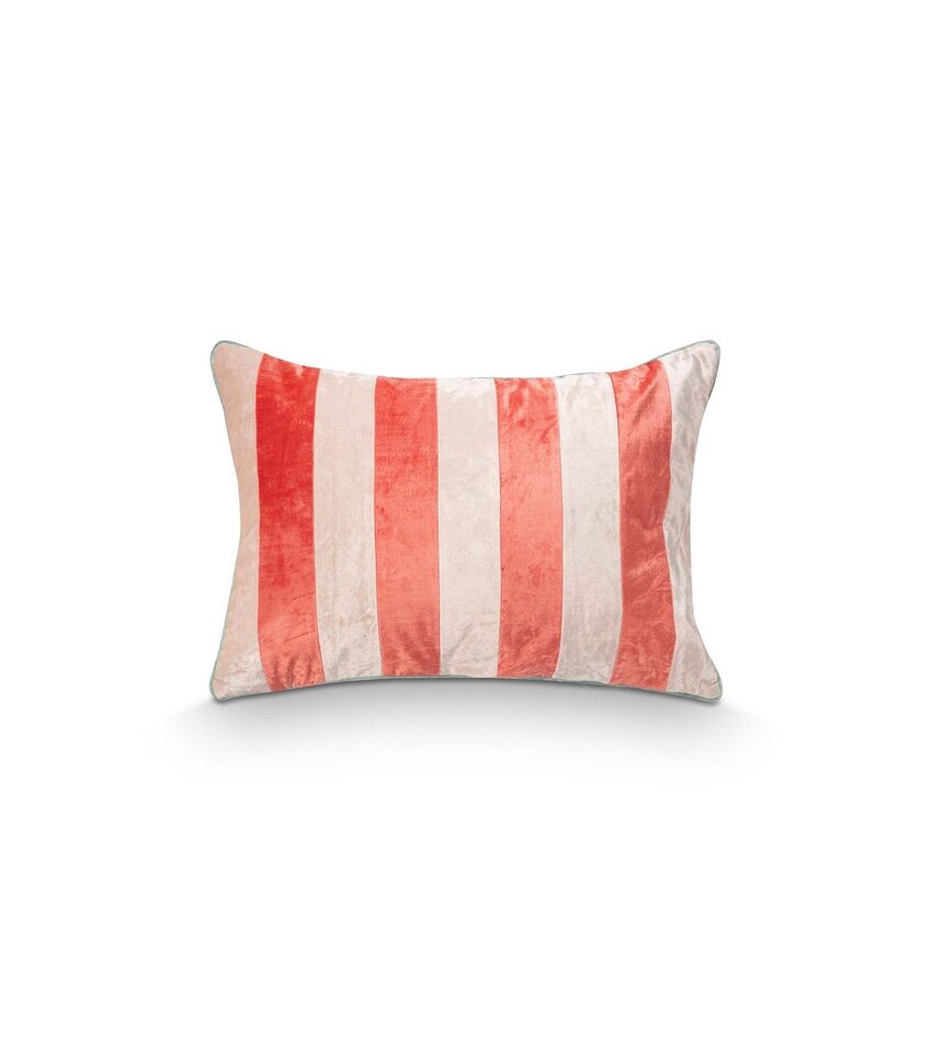 Cushion Rectangular Multicolour Coral-Pink Stripe 50x70cm
