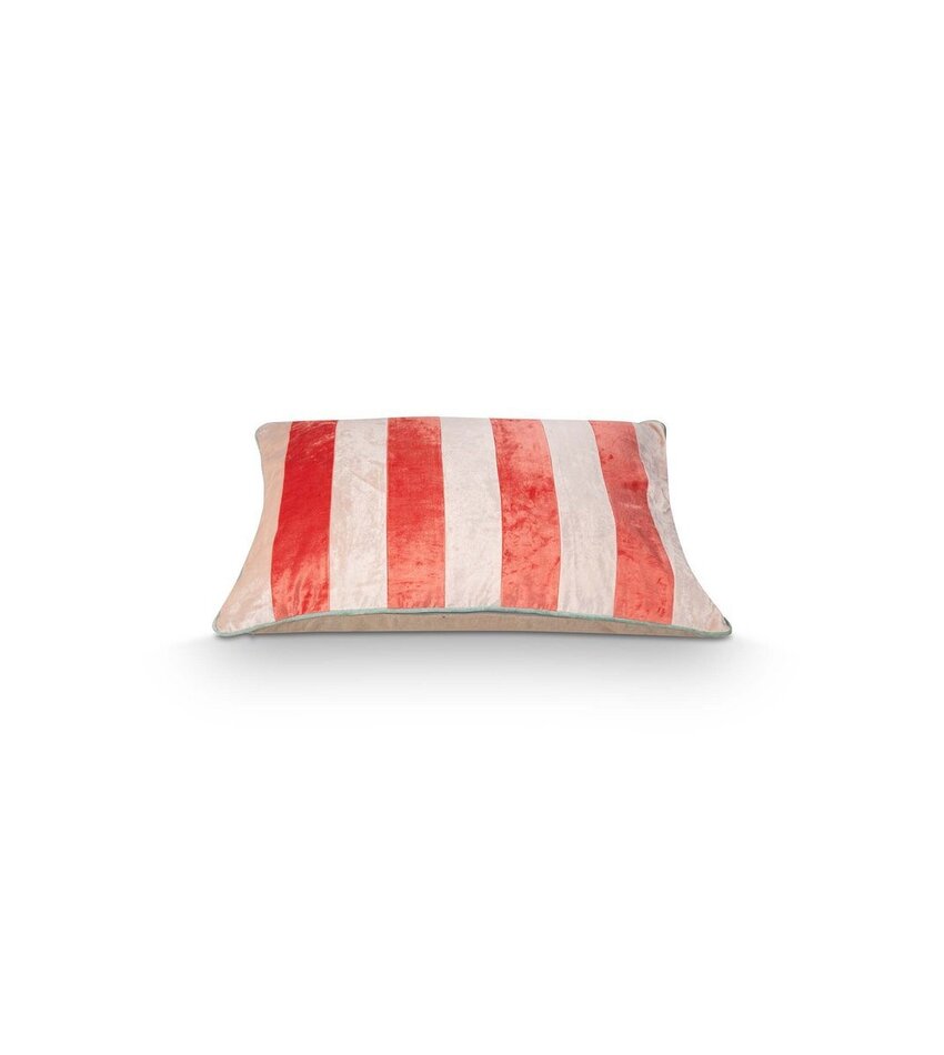 Cushion Rectangular Multicolour Coral-Pink Stripe 50x70cm