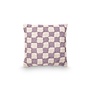 Cushion Square Lilac-Offwhite Check 50x50cm