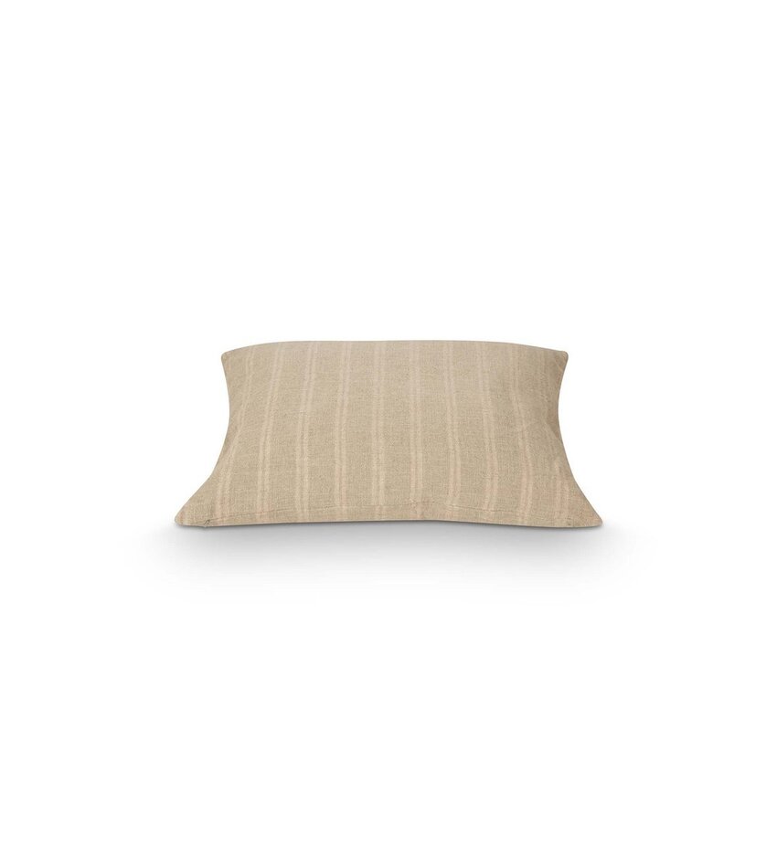 Cushion Rectangular Natural-Pink Stripe 50x70cm
