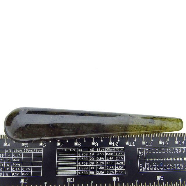 Labradorite wand for massage - 10 cm