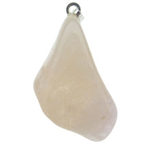 Morganite or pink emerald tumbled stone
