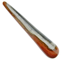 Polychrome jasper wand for massage - 10 cm