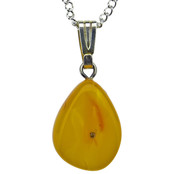 Hanger van Baltisch barnsteen met ketting Hanger van Baltisch barnsteen met ketting