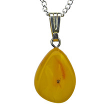 Baltic amber pendant with chain