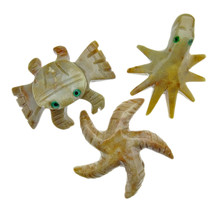 3 soapstone animal figures