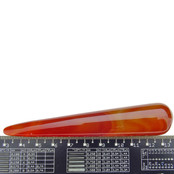 Roter Achatstab zur Massage - 10 cm