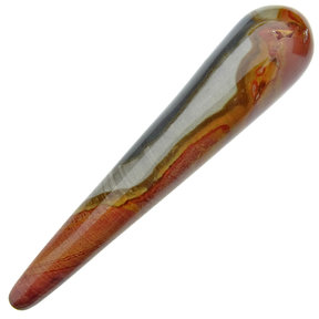 Polychrom jaspis Massage Griffel