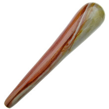 Polychrom jaspis Massage Griffel