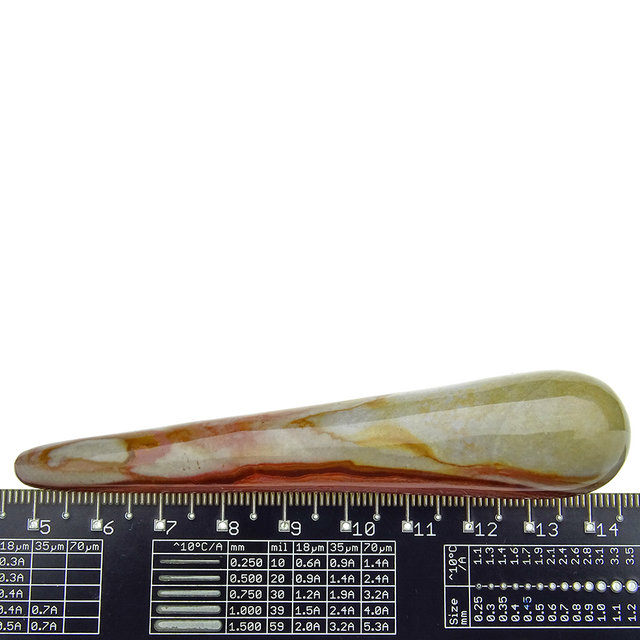 Polychrome jasper wand for massage - 10 cm Polychrome jasper wand for massage - 10 cm
