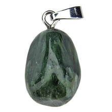 Seraphinite pendant with silver