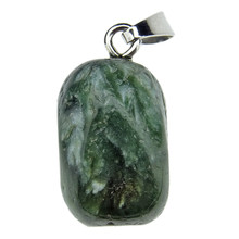 Seraphinite pendant with silver