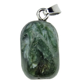 Seraphinite pendant with silver