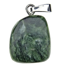 Seraphinite pendant with silver