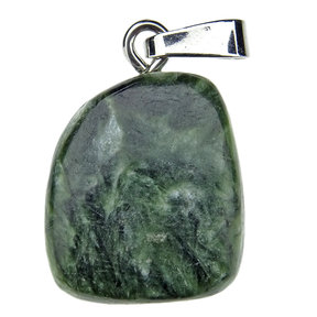 Seraphinite pendant with silver