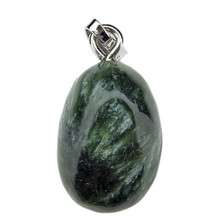 Seraphinite pendant with silver