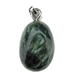 Seraphinite pendant with silver