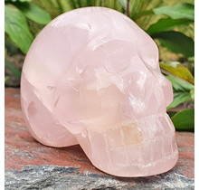 Rose quartz skull 7 cm and 375 grams