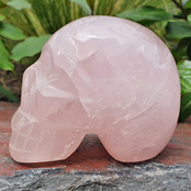 Rozenkwarts skull 7 cm en 375 gram Rozenkwarts skull 7 cm en 375 gram