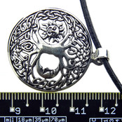 Beautiful silver pendant tree of life with sun and moon Beautiful silver pendant tree of life with sun and moon