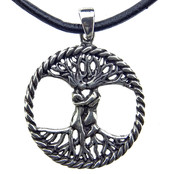 Beautiful silver pendant tree of life with Adam and Eve Beautiful silver pendant tree of life with Adam and Eve