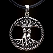 Beautiful silver pendant tree of life with Adam and Eve Beautiful silver pendant tree of life with Adam and Eve