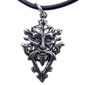 Beautiful silver pendant green man Beautiful silver pendant green man