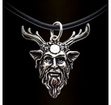 Mooie zilveren hanger Cernunnos