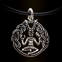 Silver pendant Cernunnos