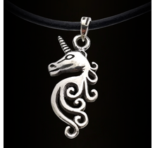 Beautiful silver pendant of a Unicorn