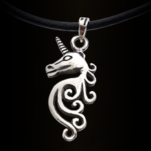 Zilveren hanger Unicorn