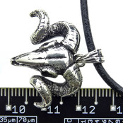 Mooie zilveren hanger van een ram skull