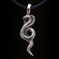 Beautiful silver pendant cobra